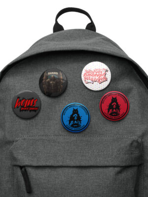Set of pin buttons